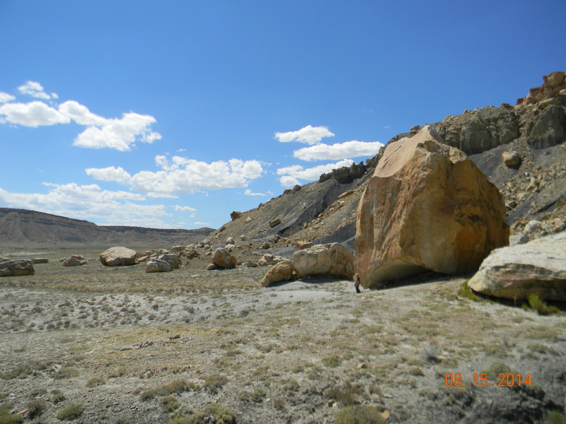 East side of massive boulder with nick name "Alien VS Predator"