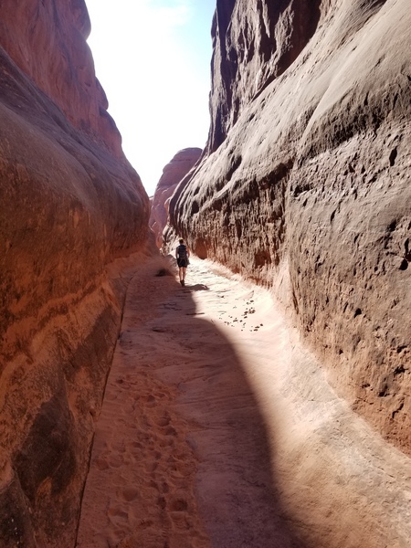 Down the canyon marked 'view' on the toppo. Another great spot at the end too. Not to be missed while doing this route.