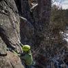 Climber Anthony Johnson<br>
Photo by Kristina Suorsa