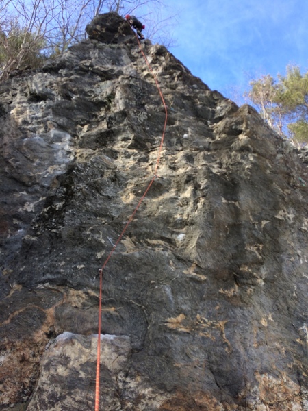 Look for better holds for clipping the anchors, they are there.