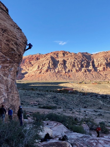 Cleaning Caustic Cock with Calico Basin in the background.