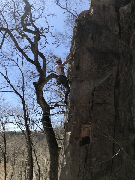 Taylor sussing out the crux
