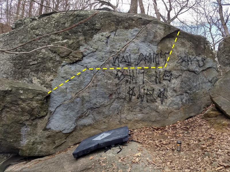 Approximate path of snowflake traverse