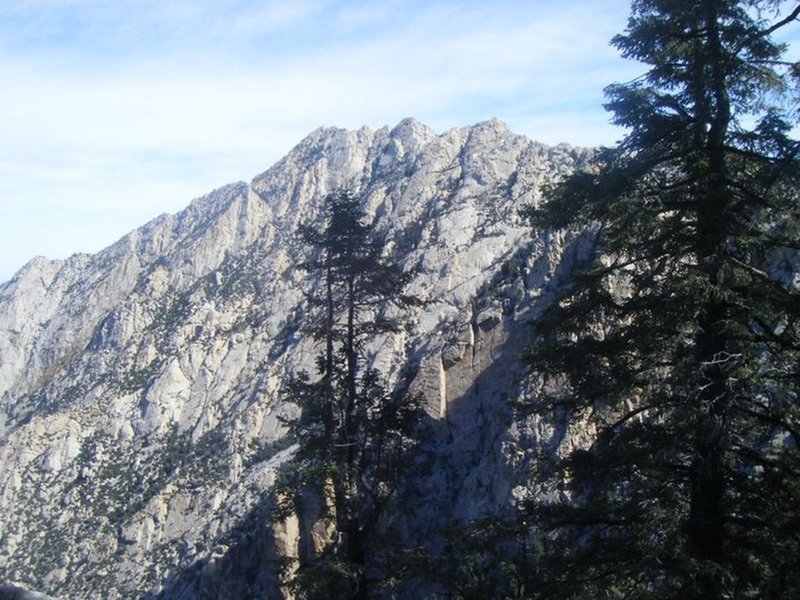 PICACHO DEL DIABLO MOUNTAIN, HIGHEST PEAK IN BAJA CALIFORNIA, AS SEEN ...