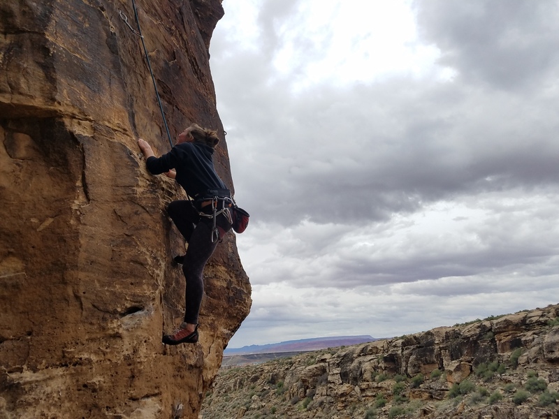 Jessie Mangun working through the surprisingly sustained moves down low