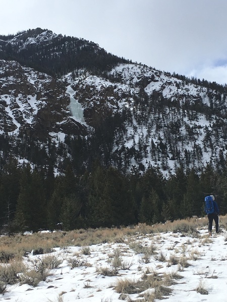 Halfway(?) to Bozo's from the trailhead- Still in great shape April 5th 2018.