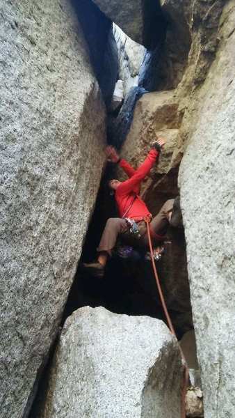 Pulling the start to the chimney