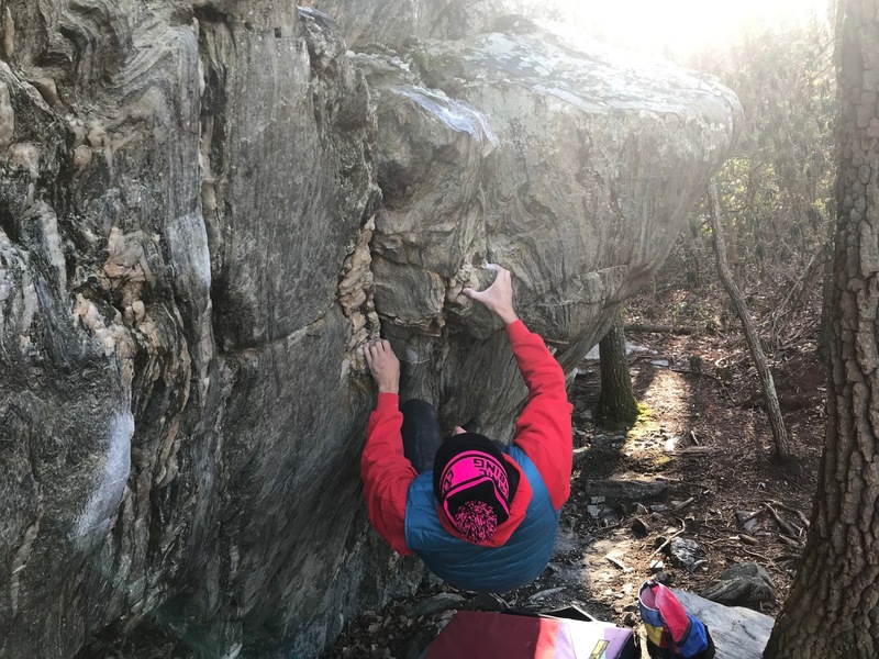 Fighting through the cryptic and tough crux
