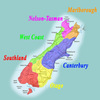 Regions of New Zealand's South Island