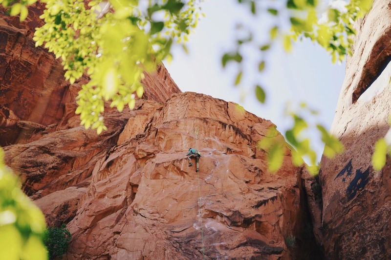 Interesting way to climb the crux. Photo by: Tori Mercedes