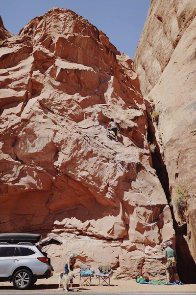 Great climb and a lot different than others in the area. Photo by: Tori Mercedes