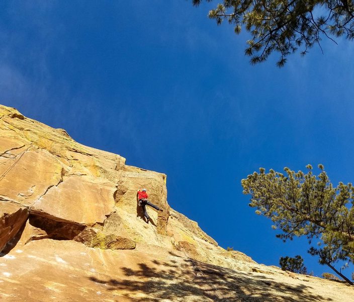 The fun jug haul crux of Concentric.