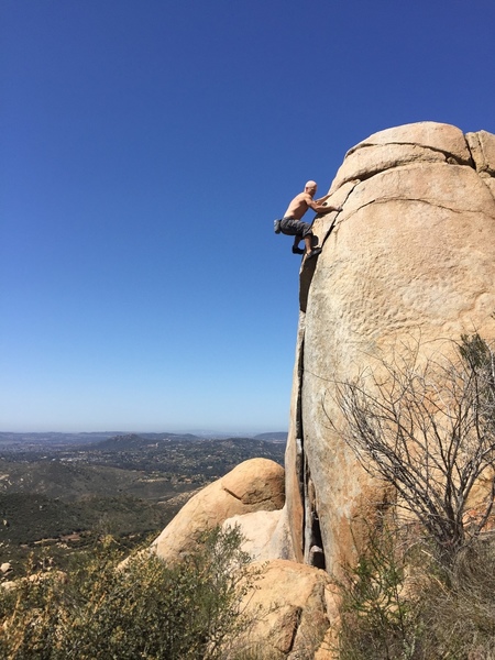 Through the crux
<br>
Photo: Aden Parker