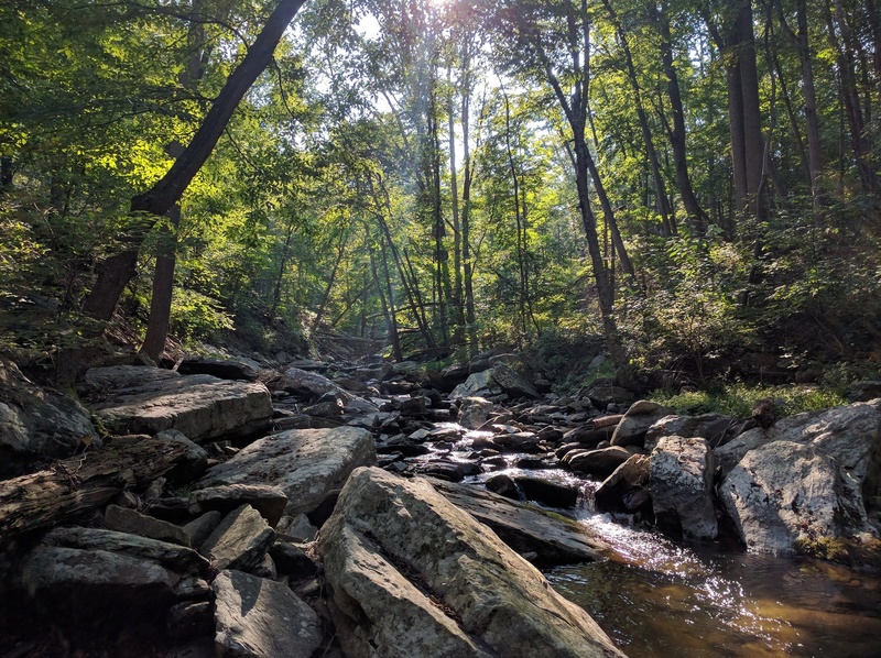 Big Hunting Creek - photo taken adjacent to the Gateway Trail.