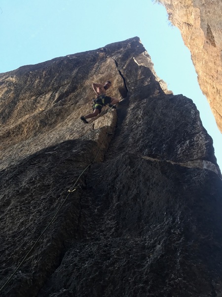 About to start pulling up the steepness. Photo by Richard Ramsey