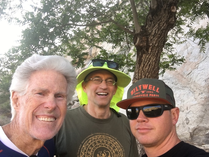 Big Rock is open again. First climb Africa Flake.  4/28/18 <br>
Wes, Tom and Nick