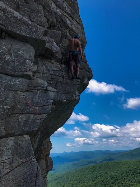 I can imagine there are many starts to this route but this is the route I took. Starts off on some small edges and feels around a 7