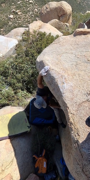 Ben sticking the throw to the lip
