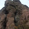 Climber on Petrified with Undertaker on the right