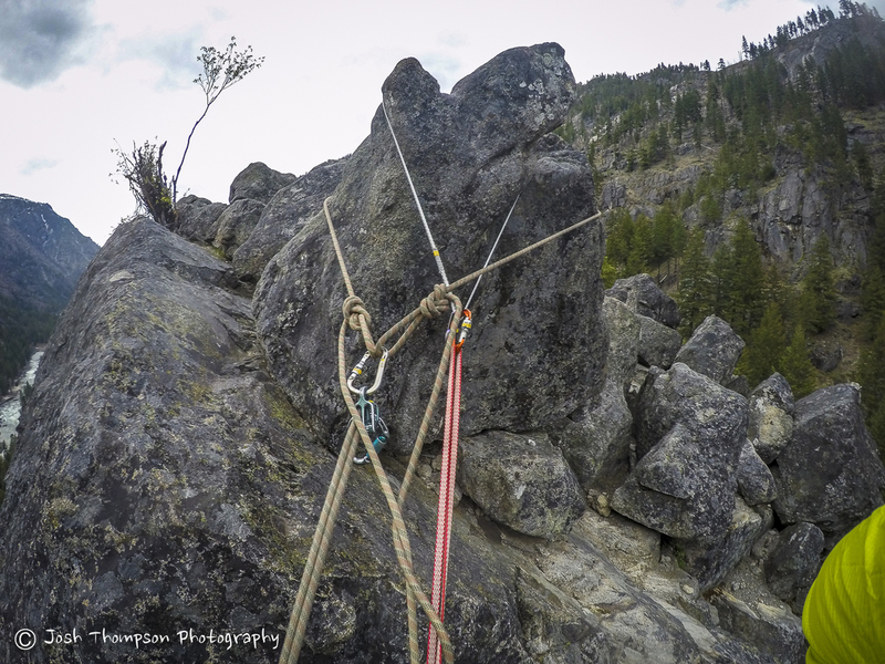 Top of pitch 3, bolder anchor