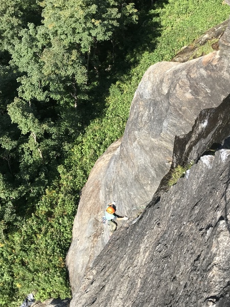 Alec Chandler following me on the FA of Slip-n-Slide 5.9+ PG13. Sept. 11 2017