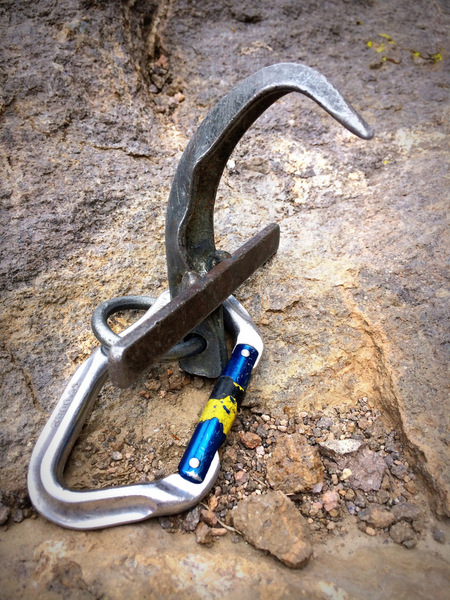 Modified pin/hook. Ground-up OG hardware. Marty Lewis collection.