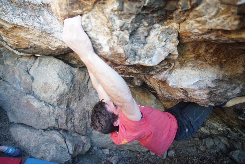 Michael coming out of the cave