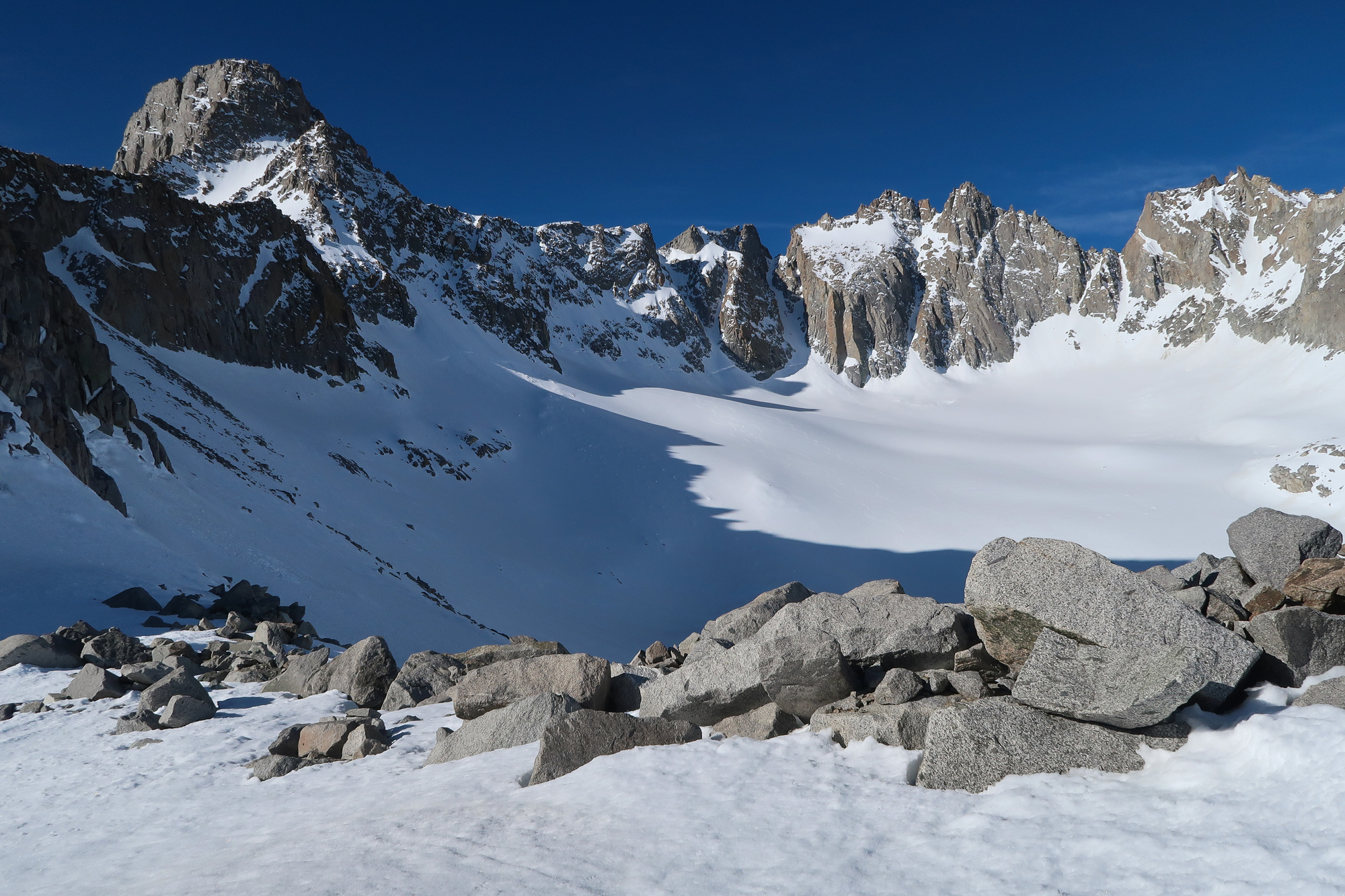 Palisade Glacier in the spring