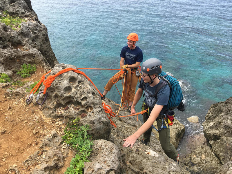 Rappel / Belay Station to base of Dental Wall Right