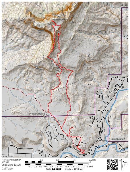 Our GPS-backed line. Approach: Cl 4 to low 5th through two cliff bands (LT). Descent: Cl 3 through cairns on the ridge and avoided the cliff bands via a gully (RT). Recommended to approach via our descent.