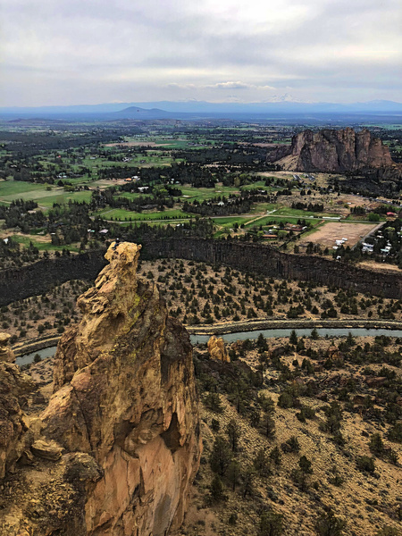 Brogan Spire viewed from the top of 'Living Blindly', May 5th 2018
