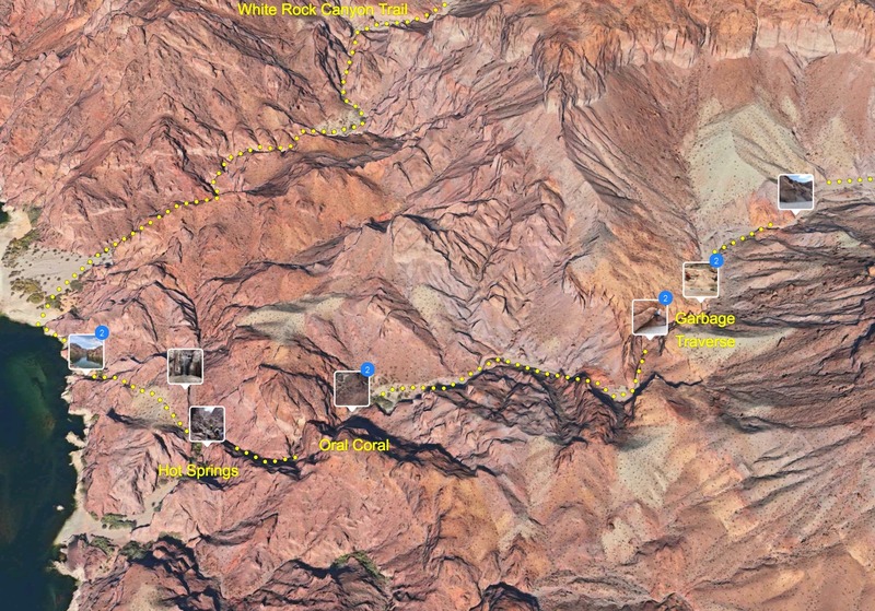 Apple Maps screenshot of routes relative to the hot springs.
