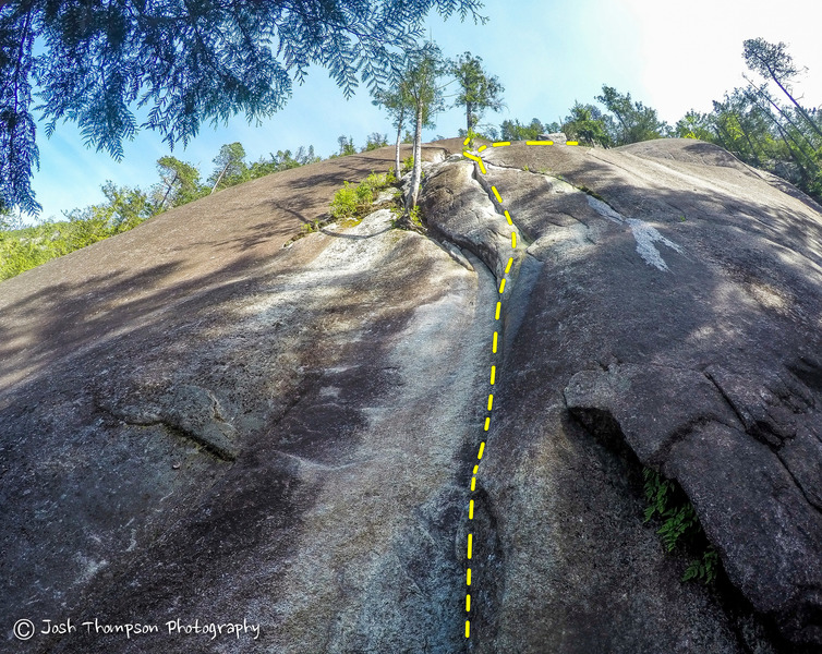 The base of Skywalker, looking up the 1st Pitch