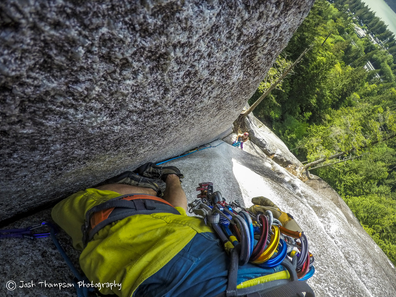 Working my way up the "Flume". 2nd Pitch