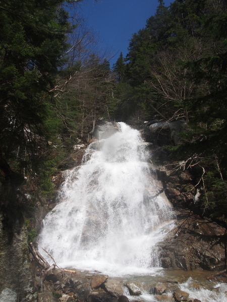 80 ft high Cloudland Falls on Falling Water's trail (about 2600 ft altitude)