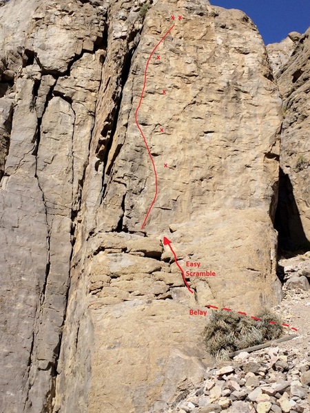 Topo for McShorty Arete