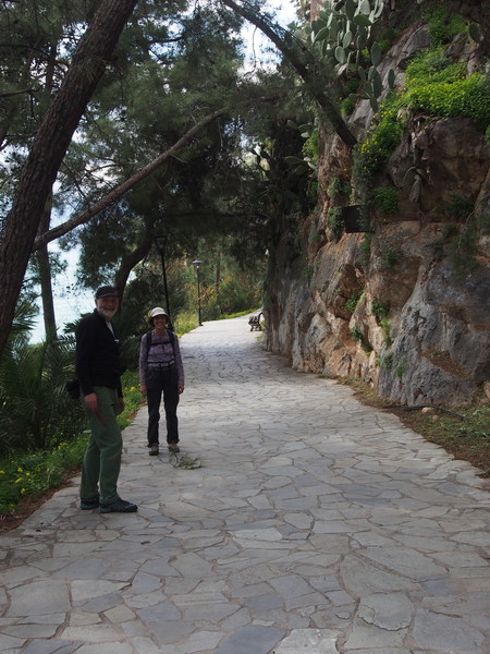 Folks, we're talking the start of a SERIOUS mountaineering approach "path"...(Ha !) A few feet from the car.