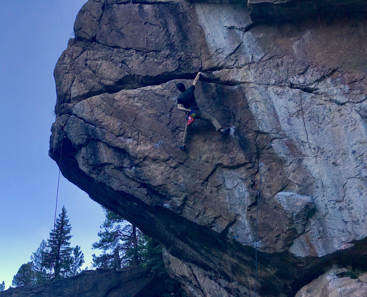 Before the pumpy traverse.