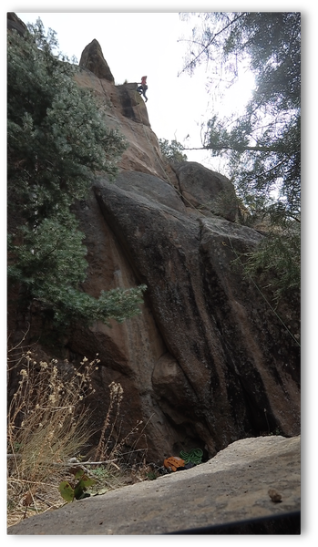 Through the last crux and in the grass