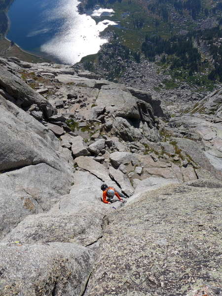 UT climbers on the S Buttress of Pingora