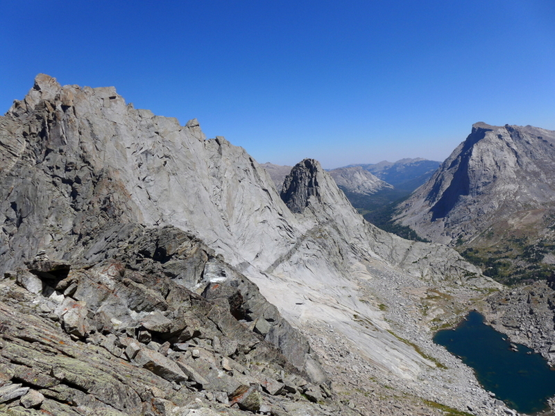 looking back at Wolf's Head and Pingora
