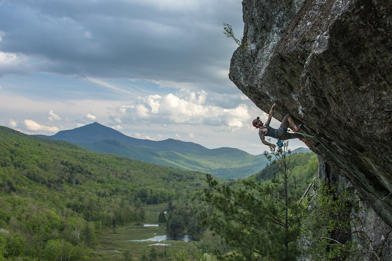 Kris Fiore on the massive roof of Featherweight Champion.