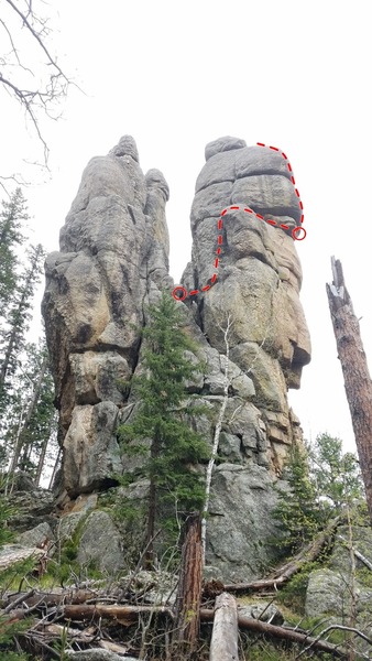Route path on Old Roughie