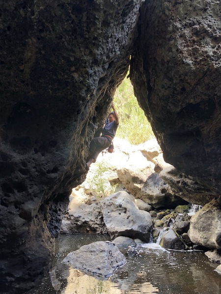Taylor at the beginning sequence. Pickpocket is on the left from where the photo was taken.