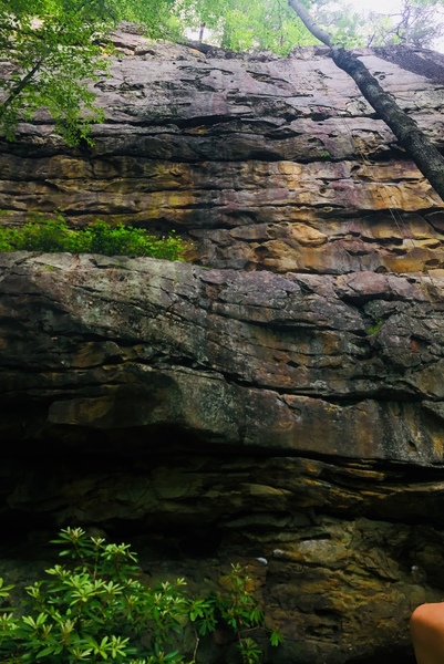 Looking straight up the middle line. Cool route.