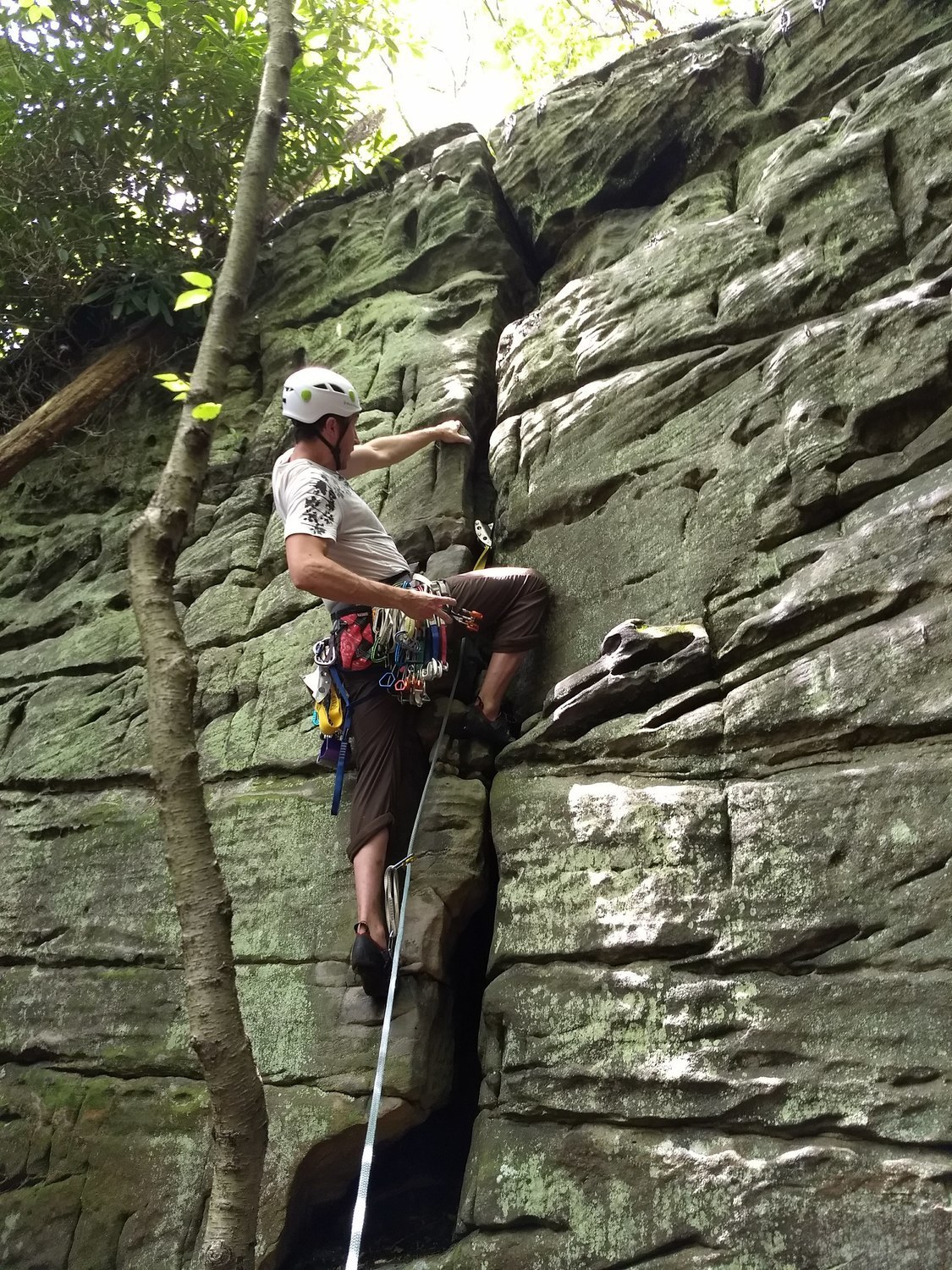 Stopping to admire the perfect tricam number six placement. Protection ...