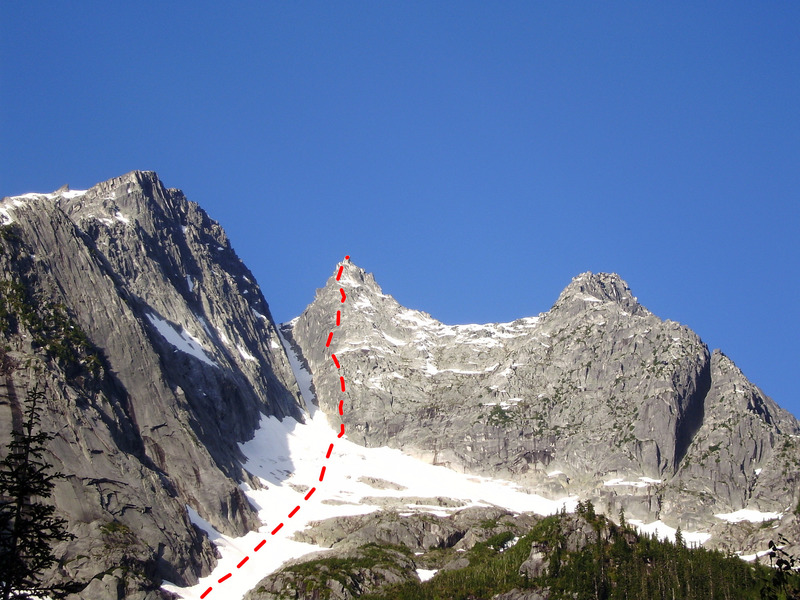 Rexford (L), South Nesakwatch (C) and North Nesakwatch (R) from Centre Creek - zoom shot