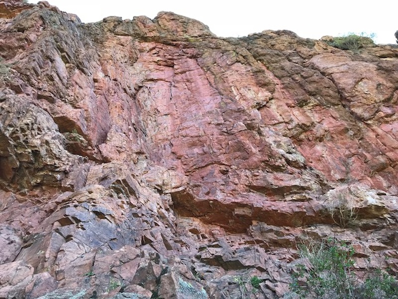 The Red Wall at Staunton State Park.