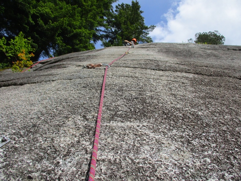 Slabby climbing on GMB.