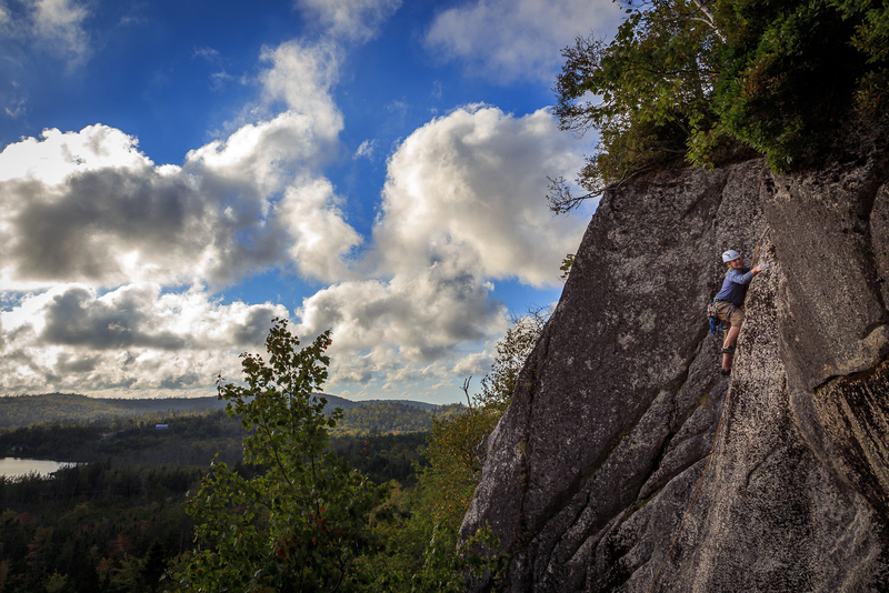 Jean at the Baiting Bambi crux